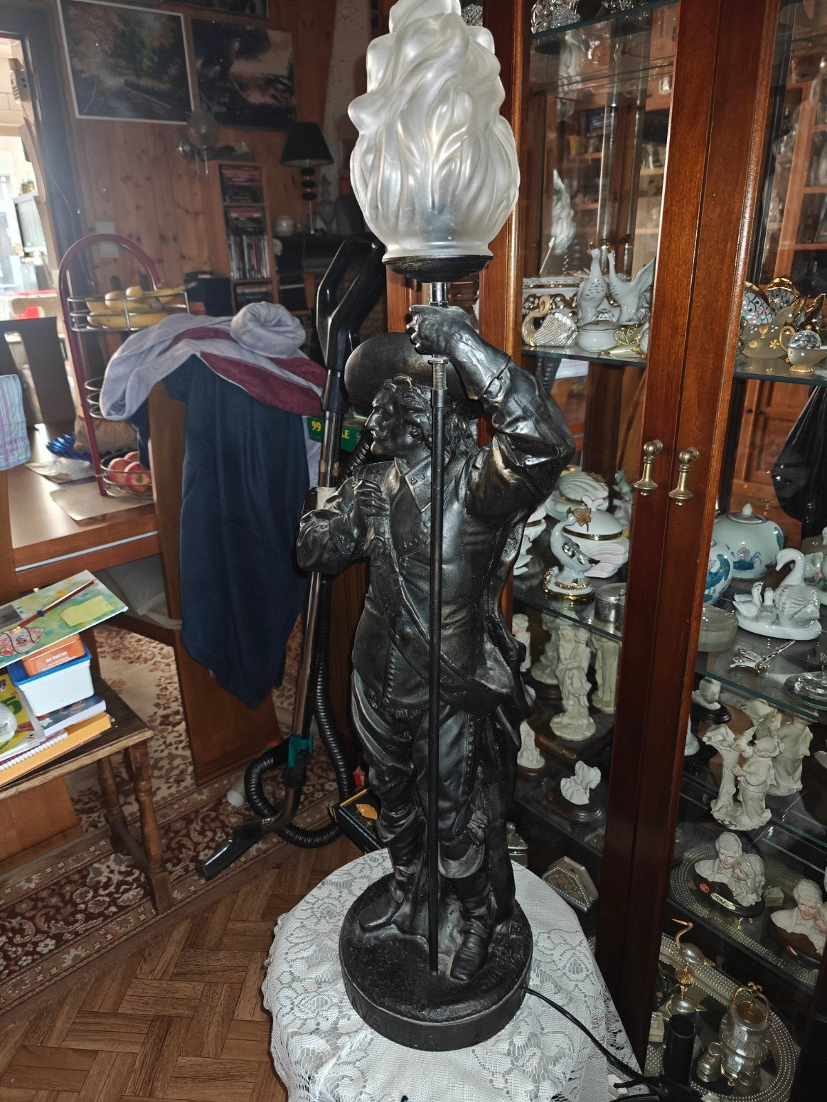 lamp met beeld, Ophalen