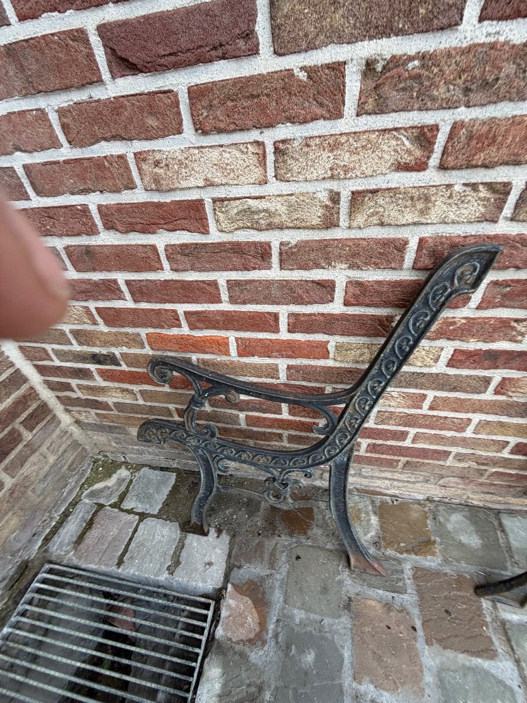 Tuinbank in gietijzer, Enlèvement, Comme neuf, Métal