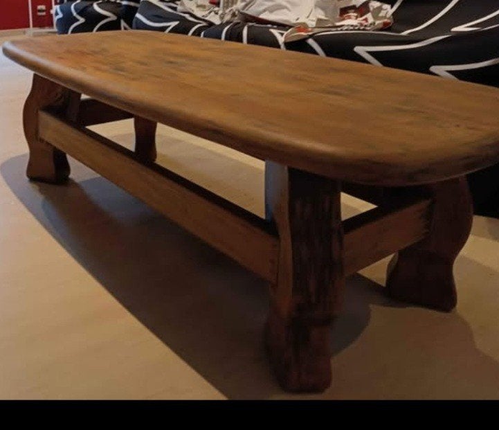 table basse en chene, Enlèvement, 50 à 75 cm, Bois, Autres formes