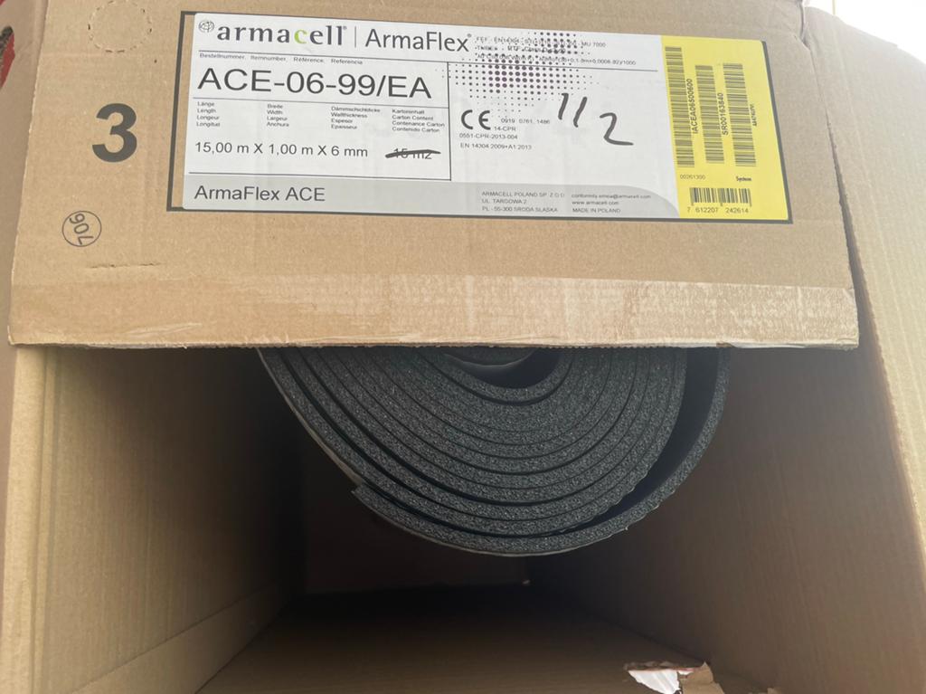 Armaflex ACE isolatie 6 mm, 1m x 6,45m, Ophalen, Zo goed als nieuw