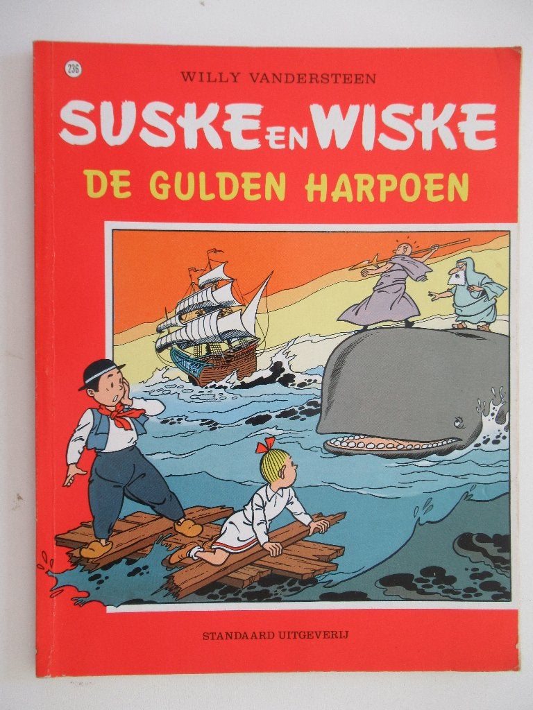 suske en wiske...nr.236...de gulden harpoen.......1st, Ophalen of Verzenden, Gelezen