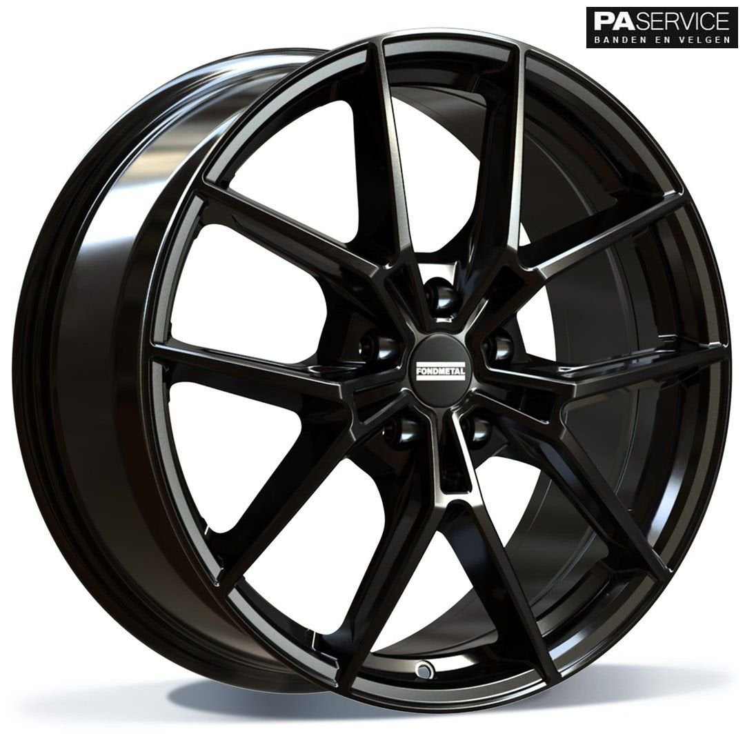 Nw 19 inch Glossy Black Fondmetal Breedset voor BMW 3 G20 G2, 19 inch, Velg(en), -, -