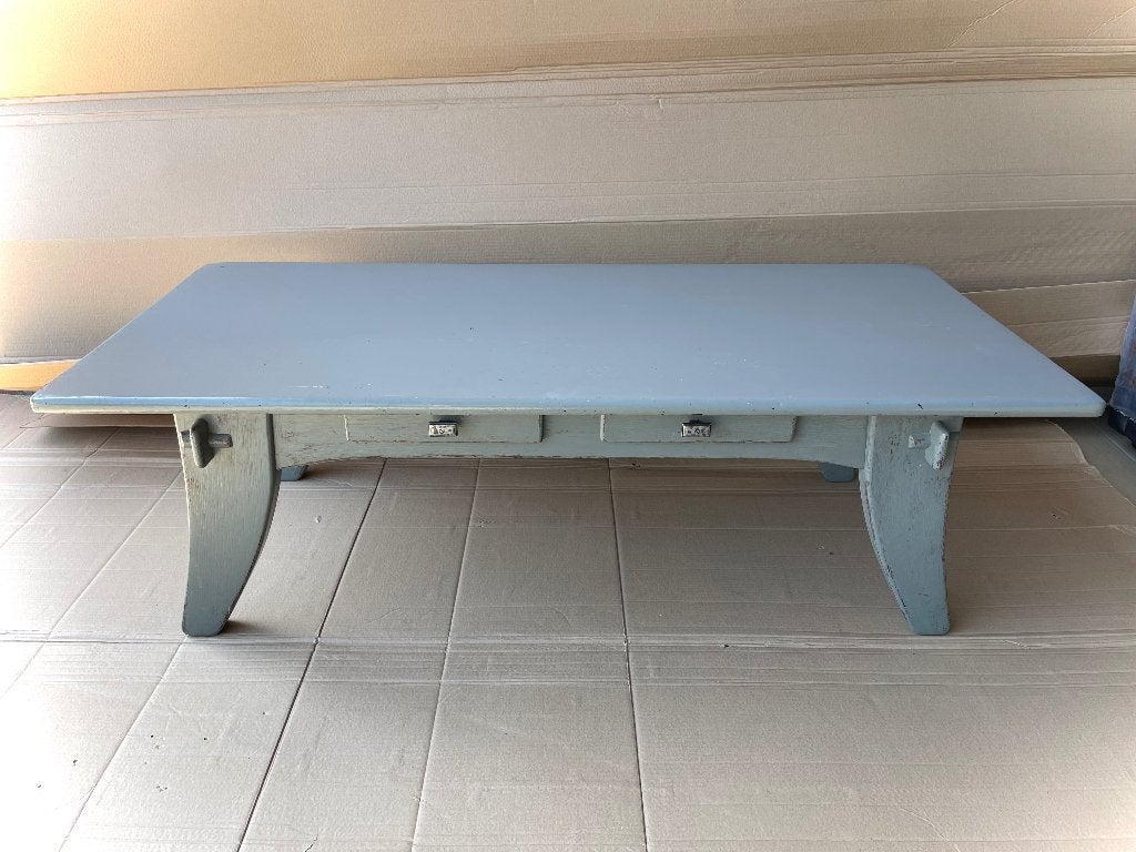 Salontafel in massief eik / goede staat, Ophalen, Gebruikt, Eikenhout
