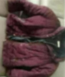 Doudoune bordeaux hiver capuche 44, Kleding | Dames, Jassen | Winter, Ophalen of Verzenden, Gedragen, Maat 42/44 (L), Paars