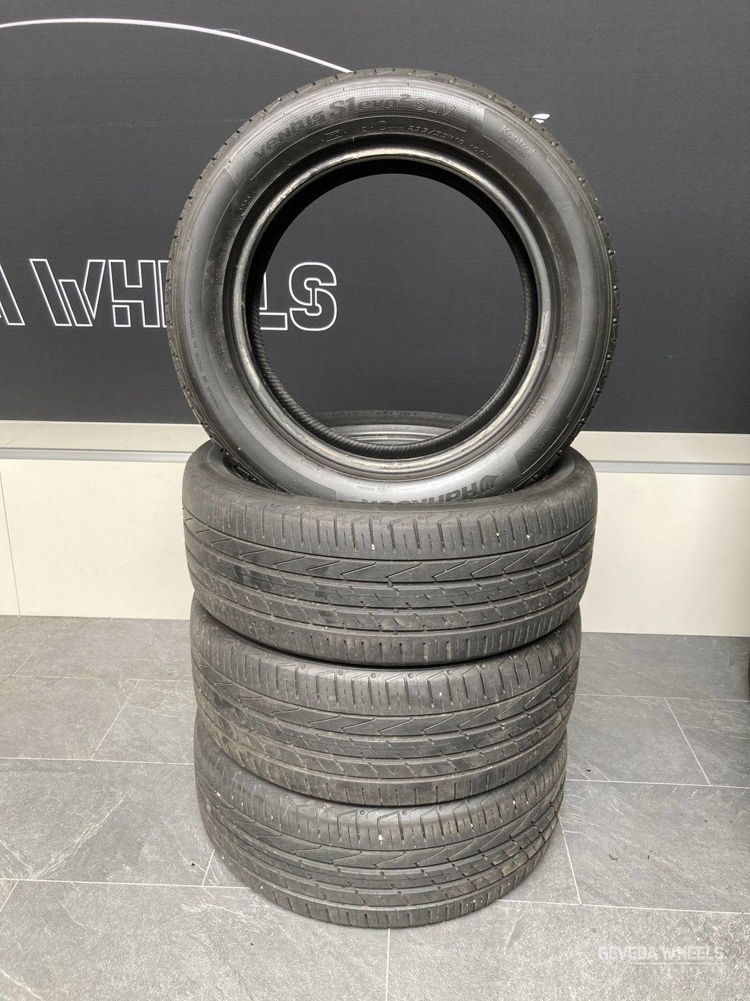 4x 235/55/18 100V AO Hankook Ventus S1 Evo2 zomer banden, Véhicule de tourisme, Pneus été, -, -