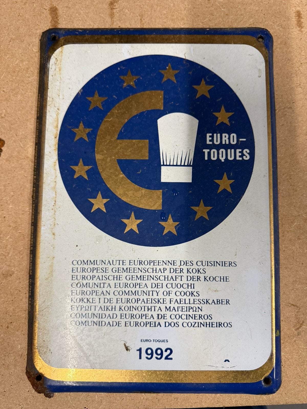 E mail bord,invoering euro, Verzamelen, Ophalen of Verzenden, Gebruikt