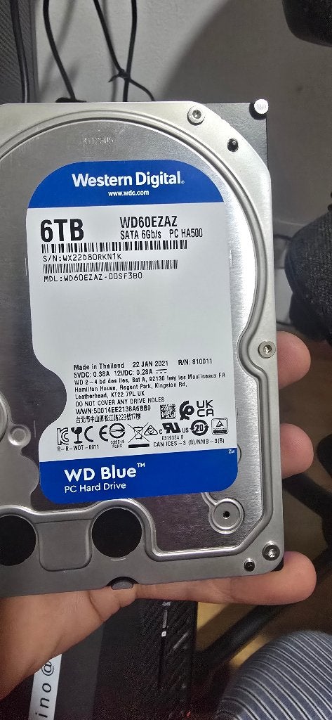 WD Blue 6TB, Informatique & Logiciels, Enlèvement ou Envoi, Interne, WD (Western Digital), SATA