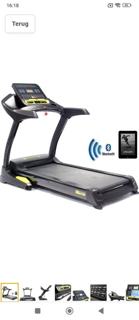 Professionele loopband focus Fitness senator iplus, Sport en Fitness, Ophalen, Zo goed als nieuw, Benen, Loopband