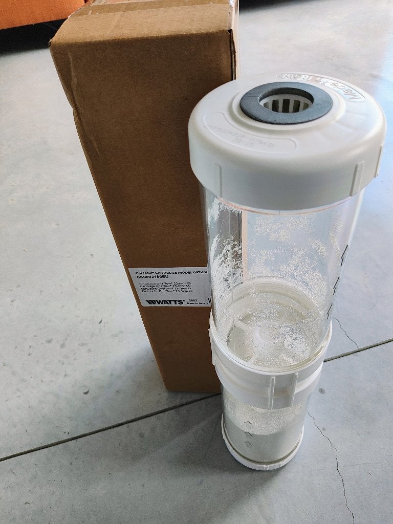 Filtre Watts One Flow OFTWH-R 23 l/min en acier inoxydable, Enlèvement
