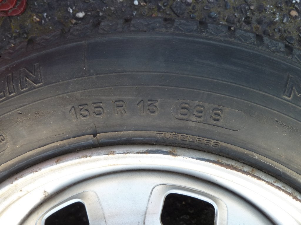oltimerband 135 R 13 69S + velg 3 gaats 13 inch, foto 7