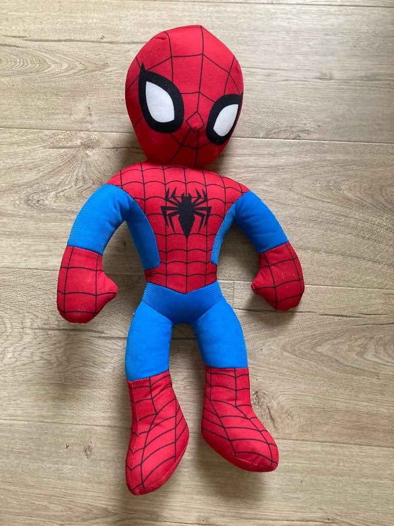 Spiderman knuffel (50 cm), Met geluid, Overige karakters, Overige typen, Ophalen of Verzenden