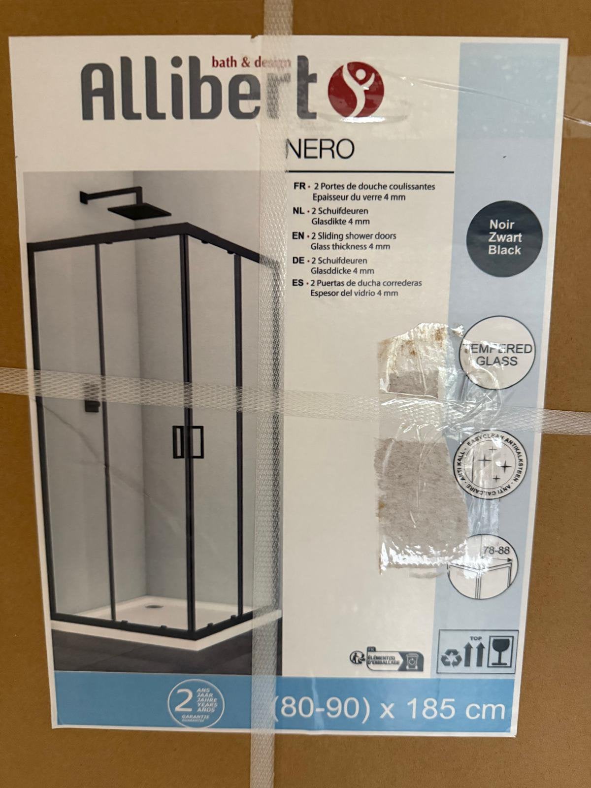 Allibert Douche cabine met hoekschuifdeur!  Nieuw, Enlèvement, Neuf, Avec douche