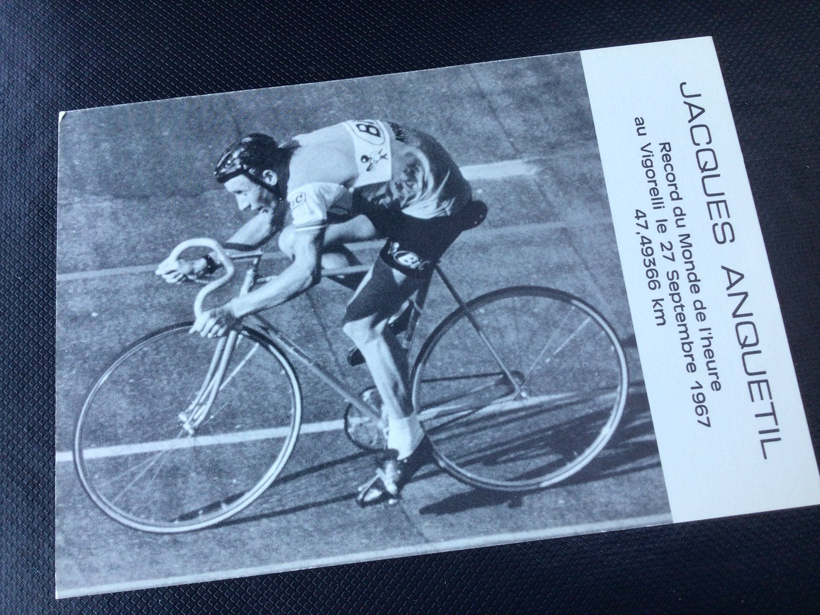 Wielerkaart 1967 team bic  jacques anquetil, Ophalen of Verzenden, Zo goed als nieuw