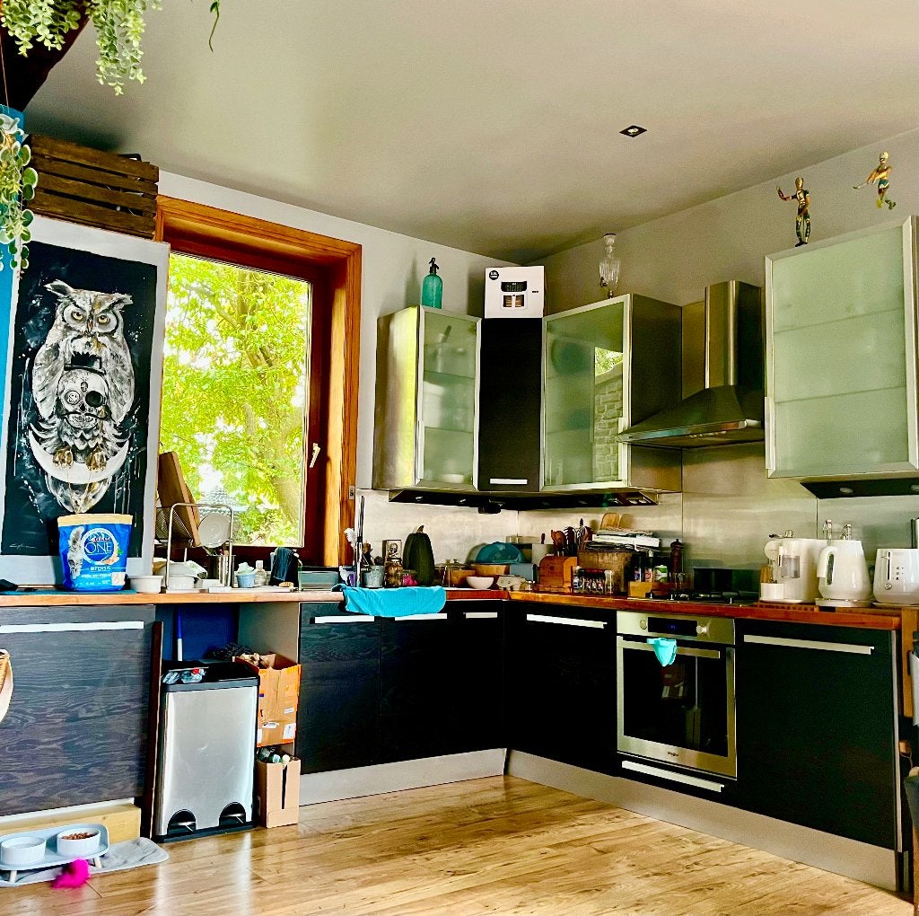 Cuisine équipée, Bois, Enlèvement, Utilisé, Cuisine d'angle