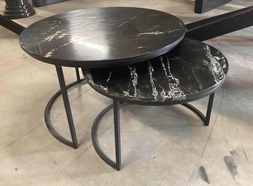 Ensemble de table basse en marbre, Enlèvement, Comme neuf