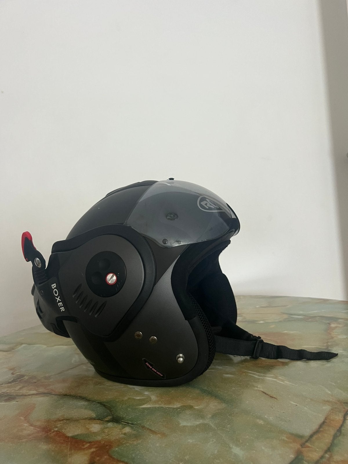 ROOF Boxer V8 helm, Fietsen en Brommers, Brommerhelmen, Ophalen, Zo goed als nieuw, Extra large of groter