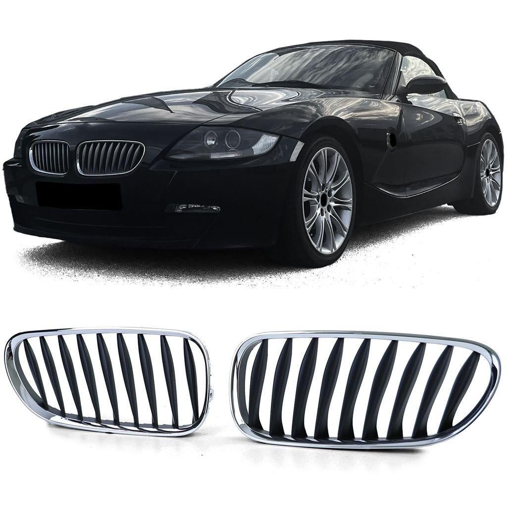 Grill Voor Bmw Z4 E85 E86 Roadster Coupe Chrome Zwart, Autos : Divers, Tuning & Styling, Envoi