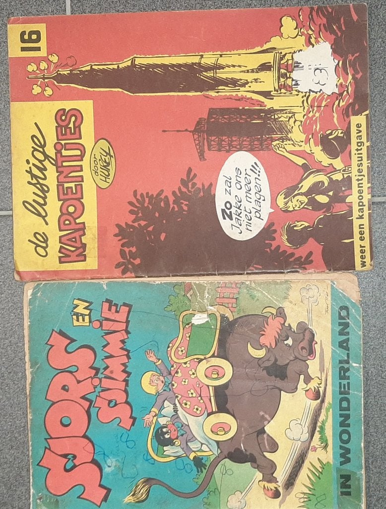 allerhande oude strips, Meerdere stripboeken, Diverse Auteurs, Ophalen, Gelezen
