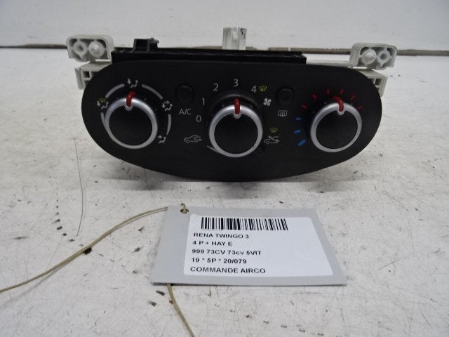 BEDIENINGSPANEEL AIRCO Renault Twingo III (AH) (01363600), Gebruikt, Renault