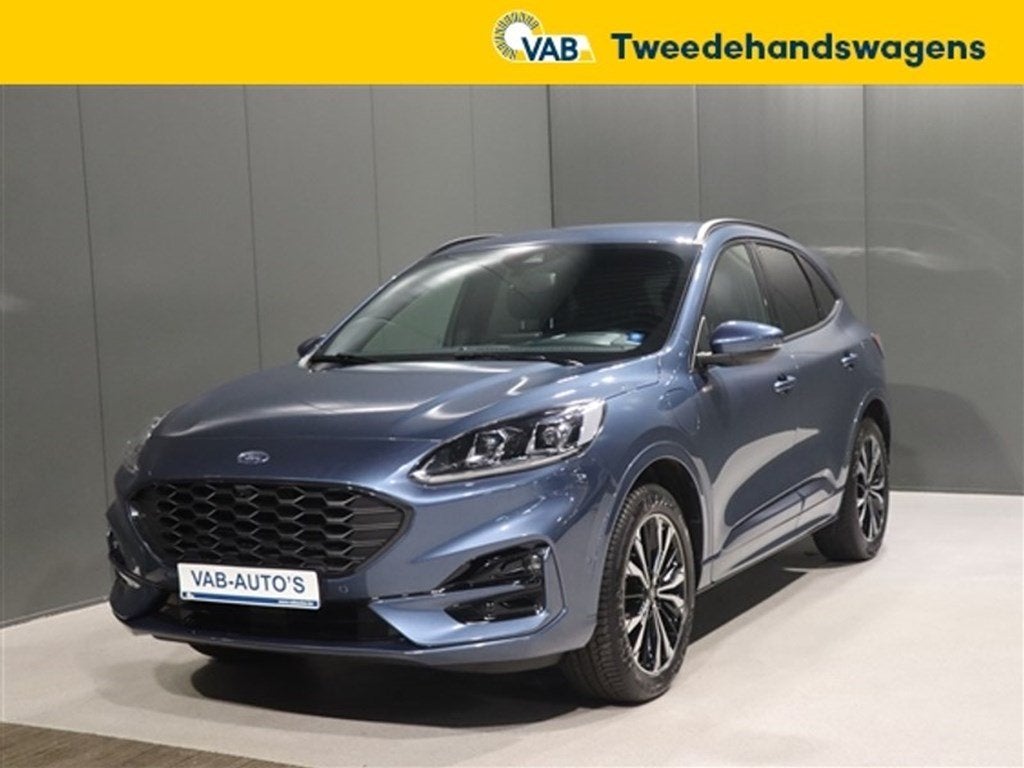Ford Kuga   2.5 ecoboost fwd graphite tech edition phev st, Automaat, Zwart, Blauw, Bedrijf