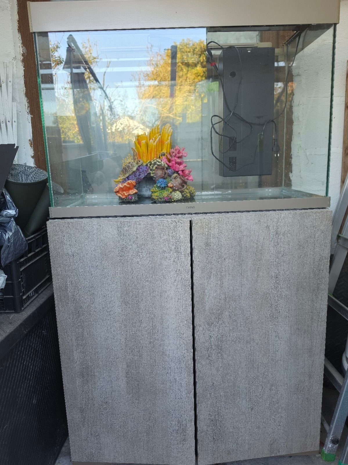 Aquarium Ciano 80 Emotions Pro Mystic 145L, Aquarium vide, Comme neuf, Enlèvement, Plantes incluses