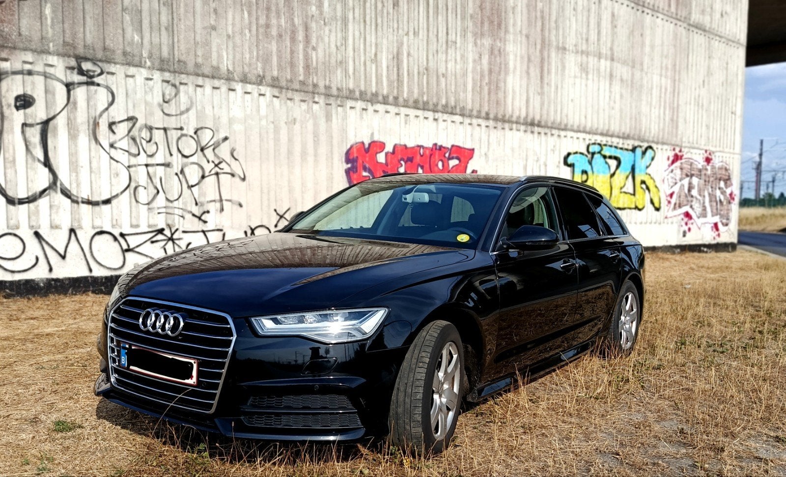 Audi A6 C7, Zwart, Leder, Diesel, 5 deurs