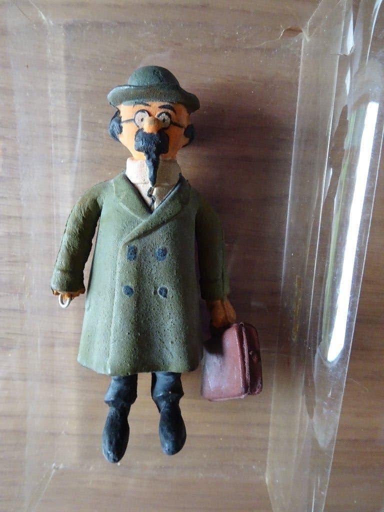 Figurine Delacoste Tintin - Le Professeur Tournesol, Collections, Enlèvement ou Envoi, Tintin, Utilisé, Statue ou Figurine