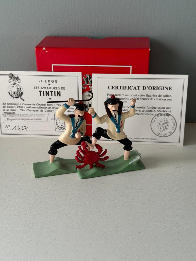 Dupond et dupont crabe - pixi, Collections, Personnages de BD, Enlèvement ou Envoi, Tintin, Comme neuf