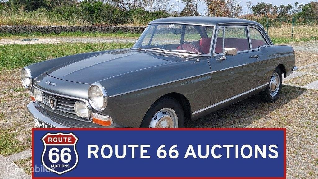 Peugeot 404 Coupe | 1967 | Route 66 Auctions, Autos, Oldtimers & Ancêtres, Achat, Entreprise, Boîte manuelle, Autre carrosserie