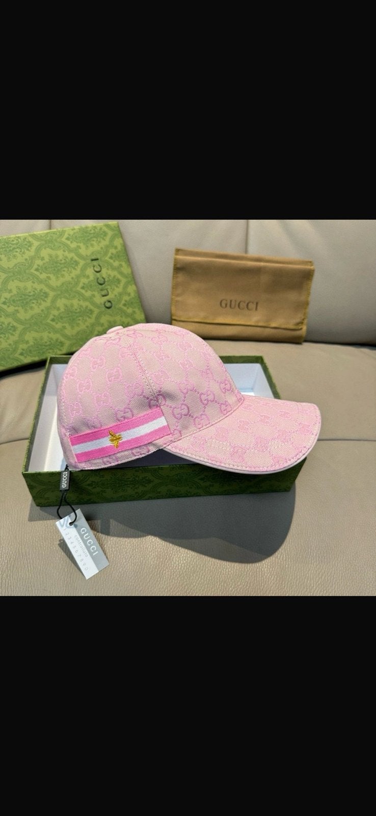 Pink/Roze Gucci pet, Enlèvement, Neuf, One size fits all, Casquette