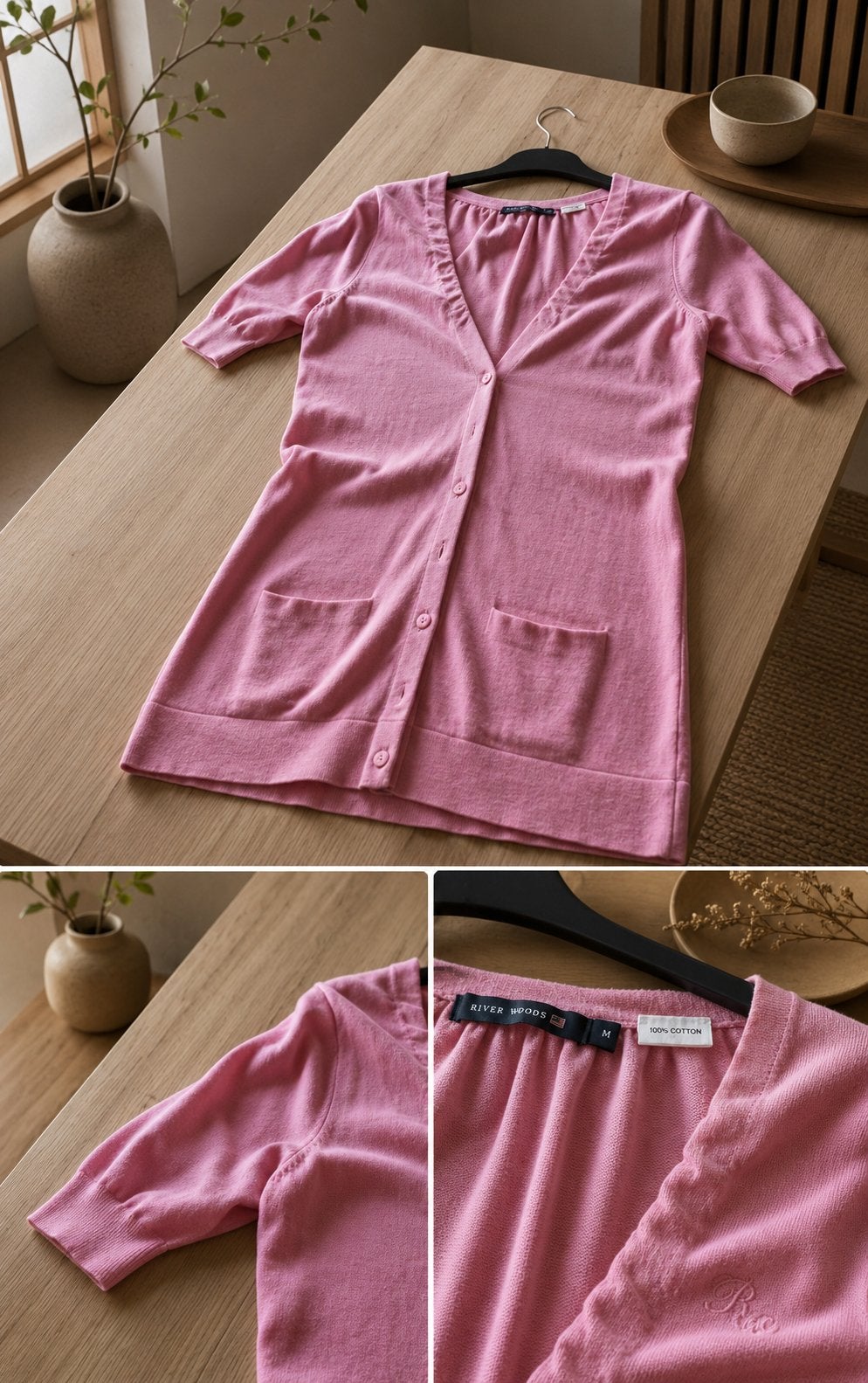 RIVER WOODS roze vest maat medium of 38, Ophalen of Verzenden, Zo goed als nieuw, Maat 38/40 (M), Roze