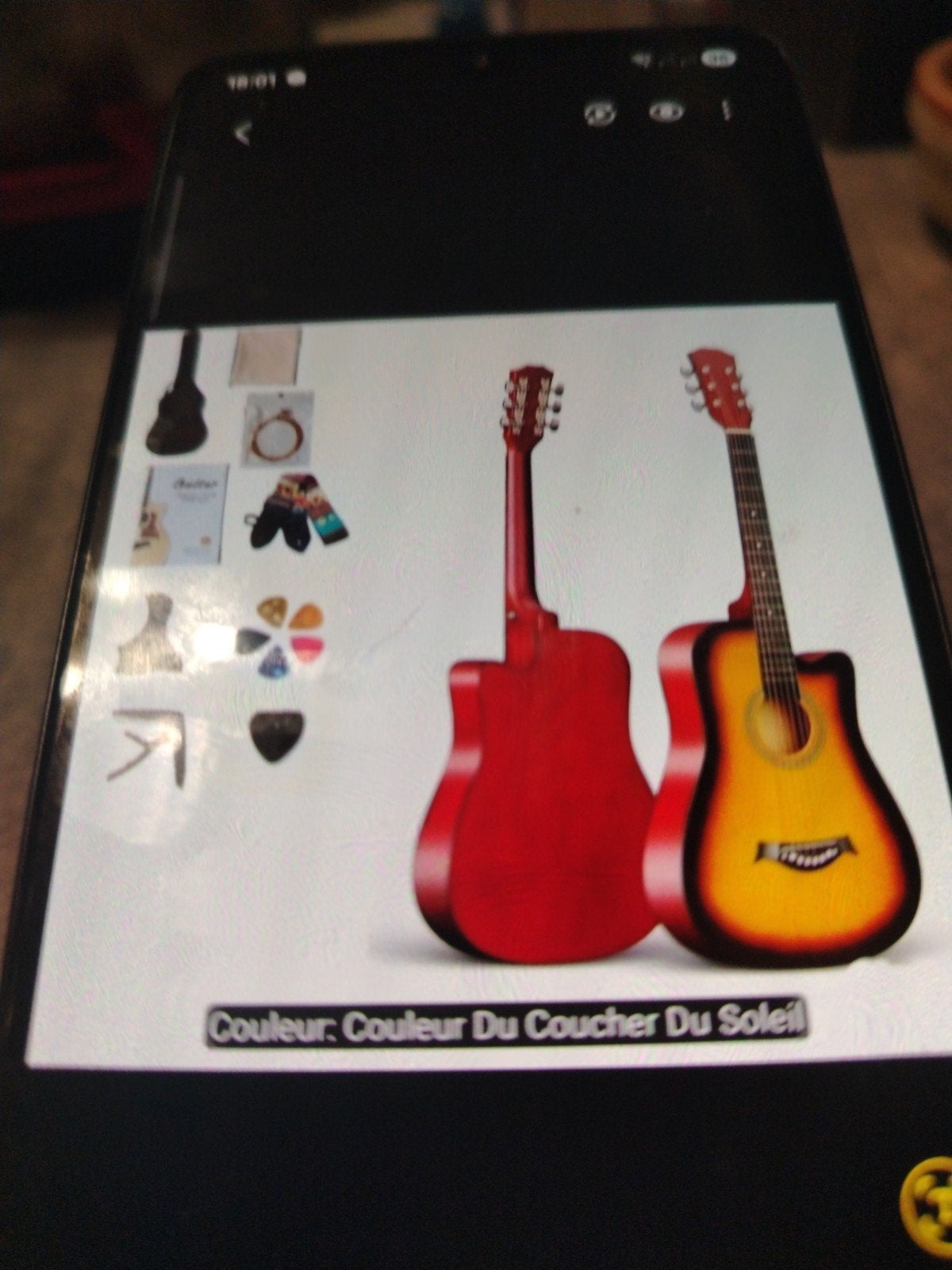 GUITARE FOLK AVEC ACCESOIRE ENCORE EMBALLÉ