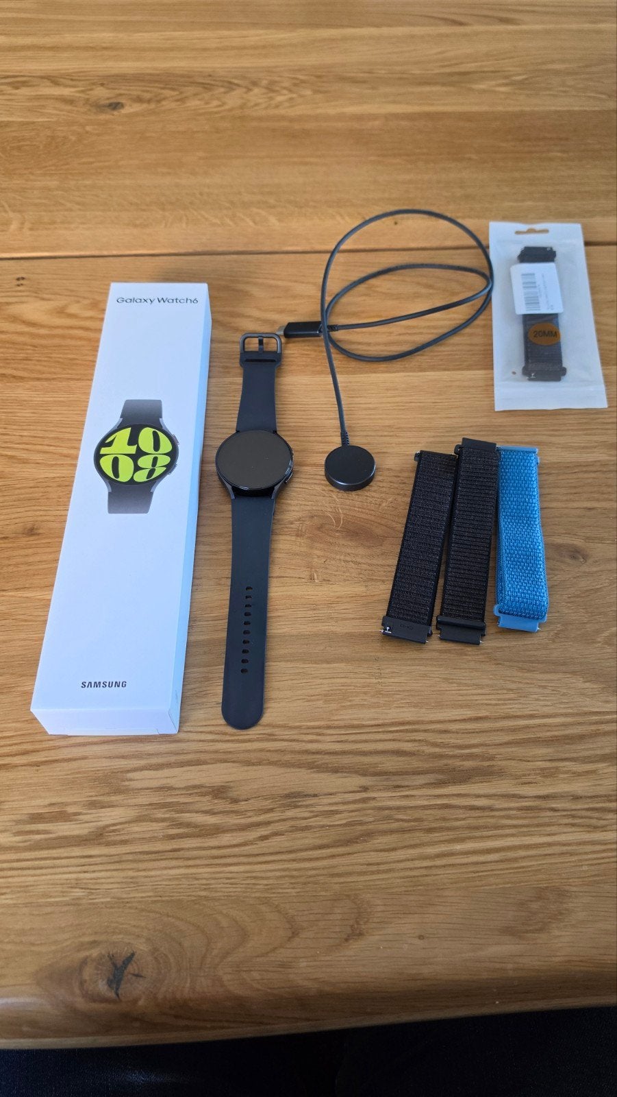 Samsung galaxy watch 6 44mm, Ophalen, Gebruikt, Stappen, Zwart