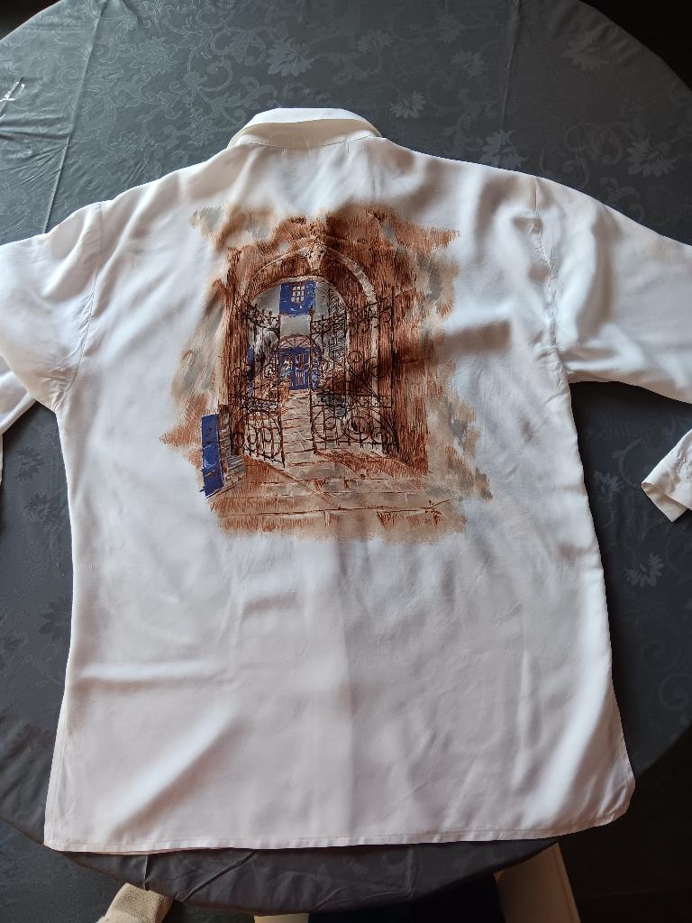 Bloes met lange mouwen S/M in goede staat, Kleding | Dames, Blouses en Tunieken, Ophalen, Gedragen, Maat 38/40 (M)
