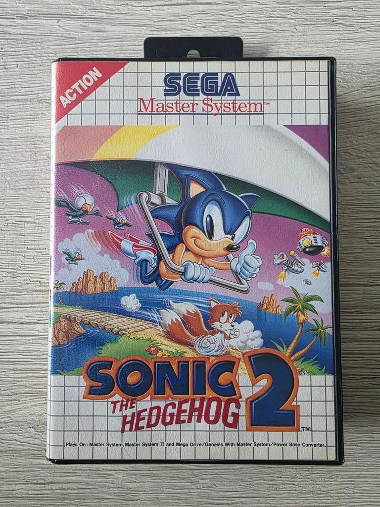 Sonic The Hedgehog 2 Sega Master System in perfecte staat, Games en Spelcomputers, 1 speler, Ophalen of Verzenden, Zo goed als nieuw