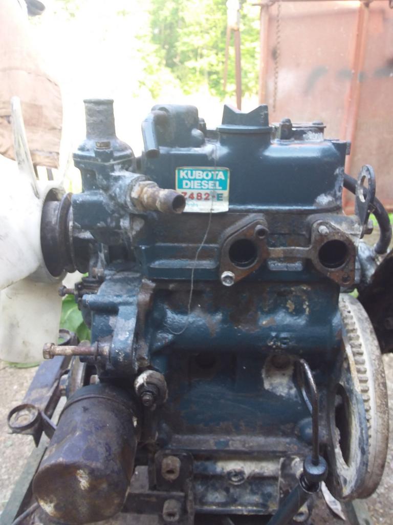 Kubota motor 2 cil diesel 500cc motorblok, Ophalen