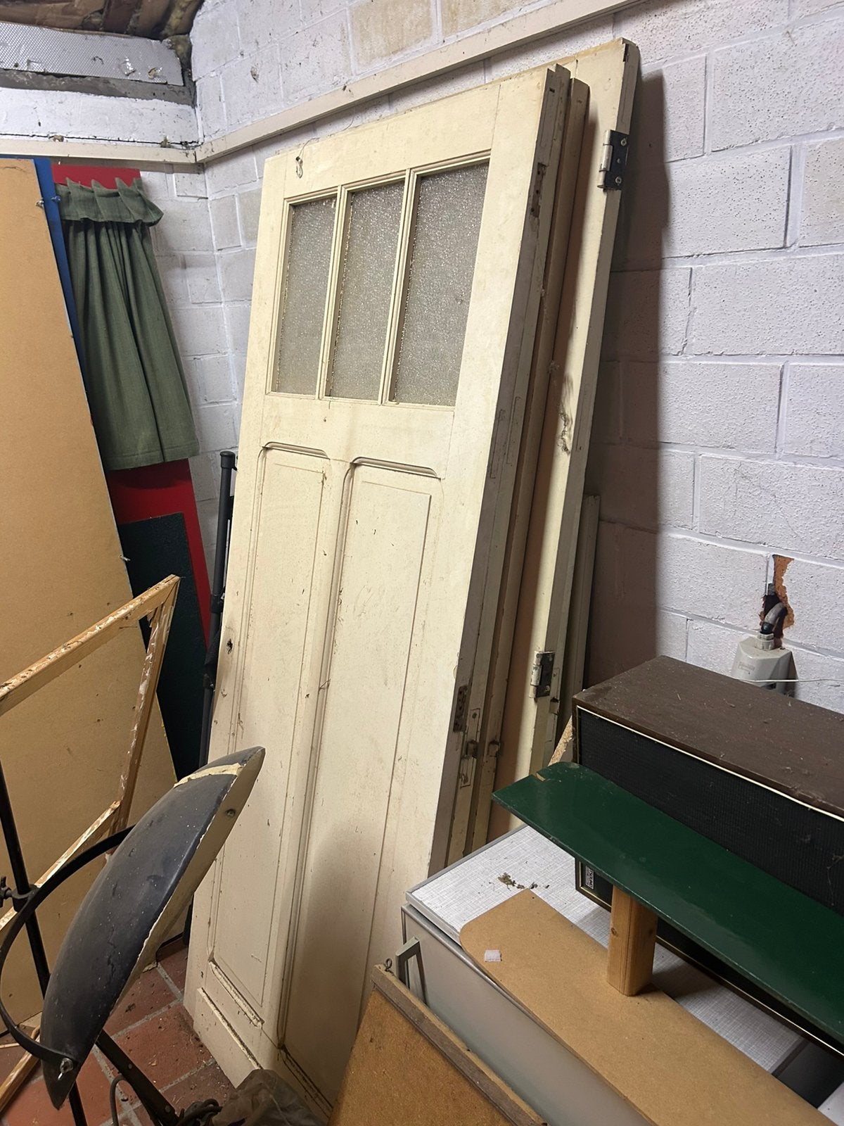 GRATIS of bieden 5 massieve binnendeuren, Porte intérieure, Enlèvement, Bois, 200 à 215 cm
