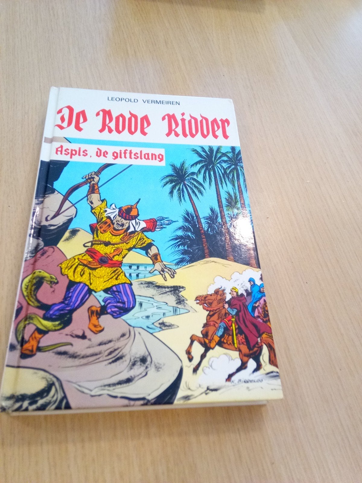 De rode ridder.      Aspis , de giftslang, Eén stripboek, Ophalen of Verzenden, Zo goed als nieuw, Leopold vermeiren