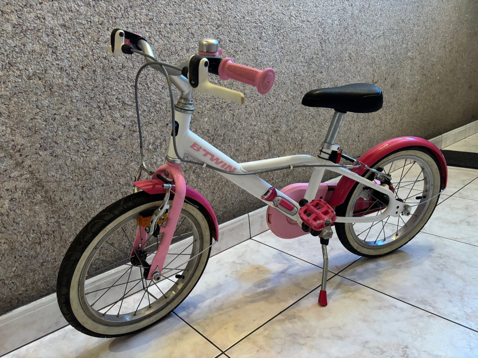 Velo 16 pouces / fiets 16 inch, Fietsen en Brommers, Fietsen | Kinderfietsjes, Gebruikt, 16 tot 20 inch, Velgrem, Ophalen