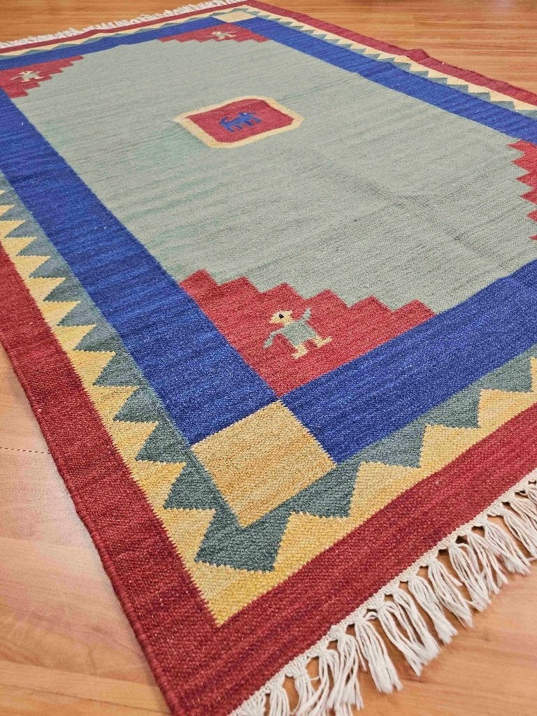 Tapis Kelim noué à la main 177/117 cm, Maison & Meubles, Enlèvement ou Envoi, Utilisé, Multicolore, Autres styles