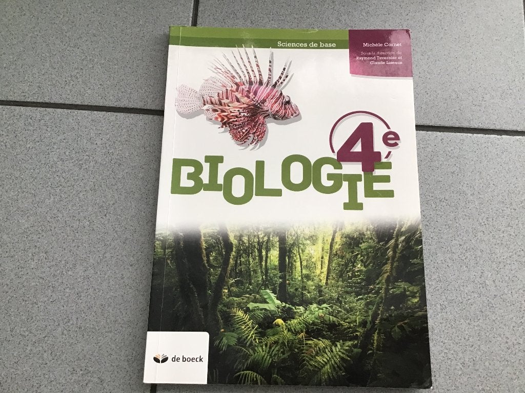 Livre Biologie 4eme sciences de base, Ophalen of Verzenden, Zo goed als nieuw, ASO, Biologie