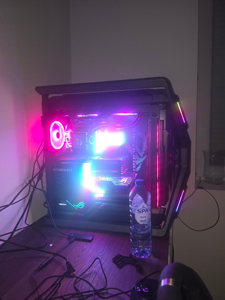 PC GAMER RTX4090 I9 14900KS, Le pc est monté avec différentes marques, 64 GB ou plus, Intel Core i9, Comme neuf