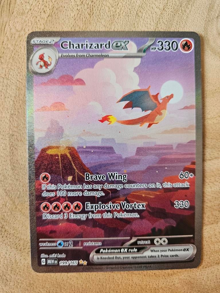 Charizard 199 uit de set 151. Mint conditie, Hobby en Vrije tijd, Verzamelkaartspellen | Pokémon, Ophalen of Verzenden