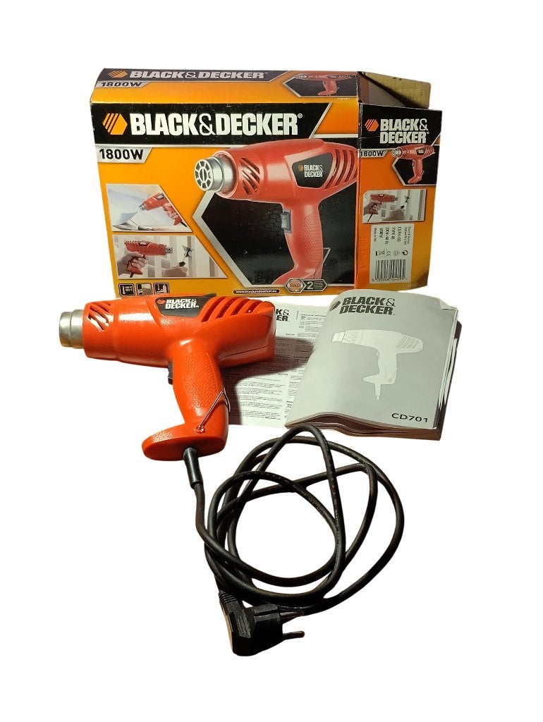 Décapeur thermique Black&Decker 1800W (testé et fonctionnel), Enlèvement, Utilisé