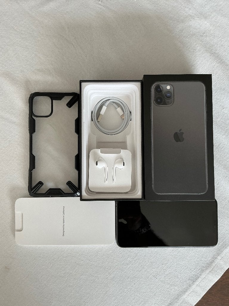 Iphone11 pro max, Telecommunicatie, Ophalen, Zo goed als nieuw, Screenprotector, Grijs