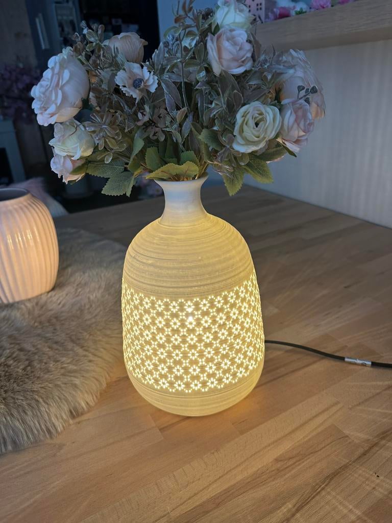 Vaas  met licht, Ophalen, Zo goed als nieuw