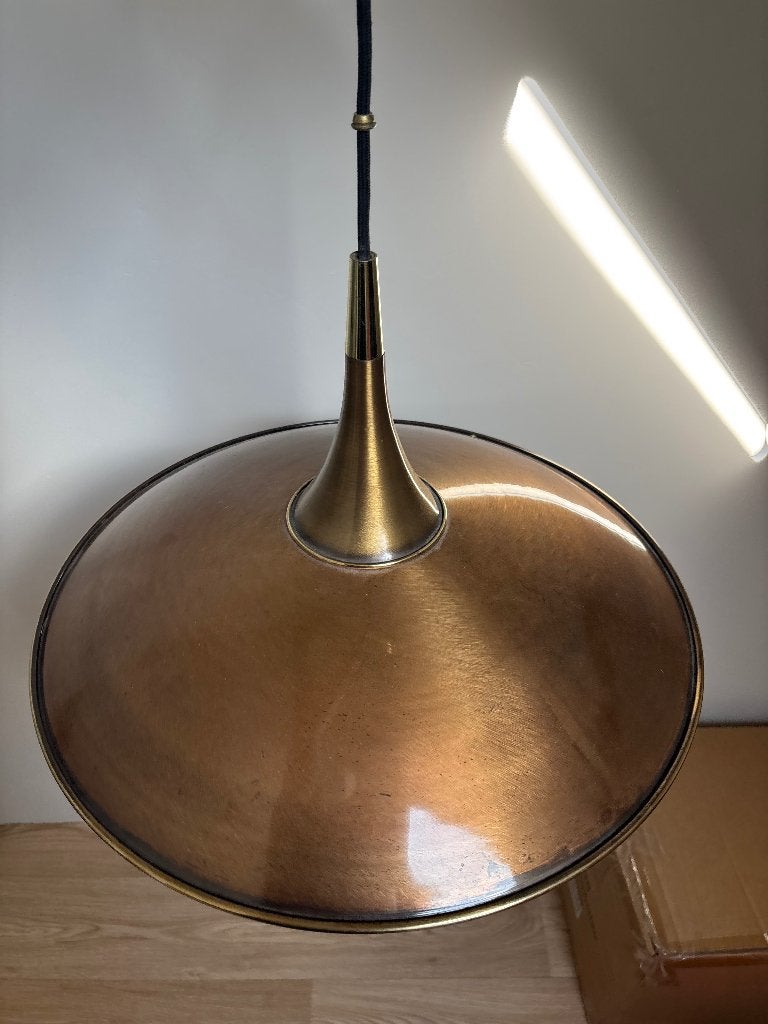 Florian Schulz hanglamp Onos 55, Ophalen of Verzenden, Gebruikt, Metaal, Scandinavisch, vintage