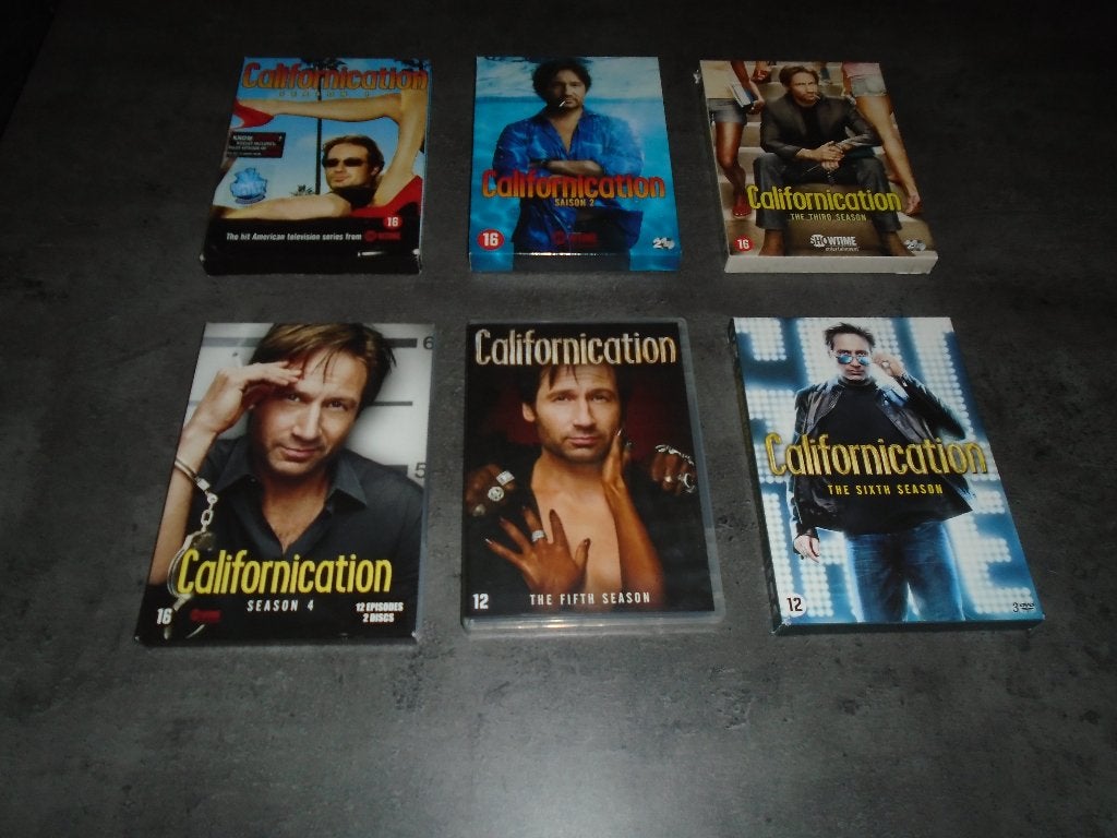 DVD - SERIES COMEDIE - CALIFORNICATION S1 à 6, Cd's en Dvd's, Dvd's | Tv en Series, Nederlands, Ophalen of Verzenden, Zo goed als nieuw