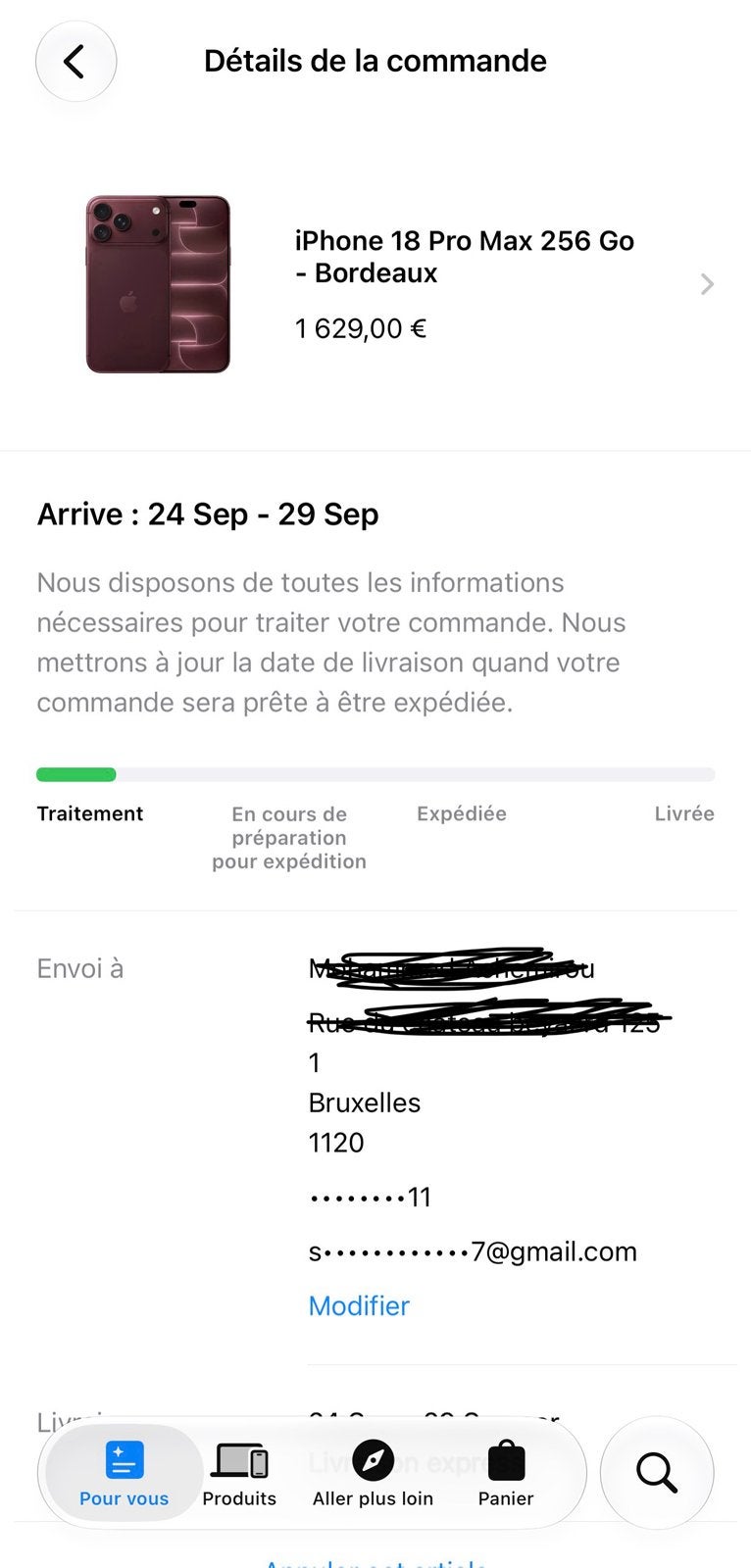 2 iphone 18 pro max 256giga. Bordeaux, Enlèvement, Sans abonnement, Sans simlock, Neuf