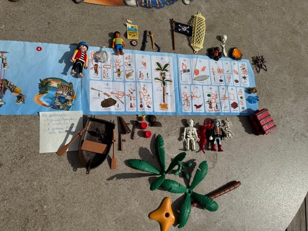Playmobil Pirateneiland 4164, Ophalen of Verzenden, Gebruikt, Complete set